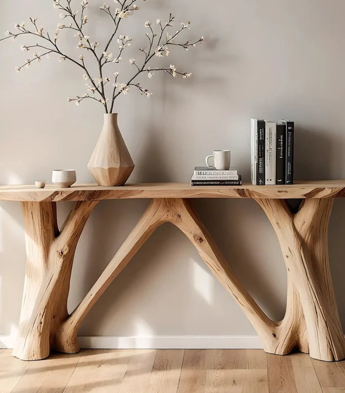 Artisan Home Console Solid Wood Live Edge Furniture